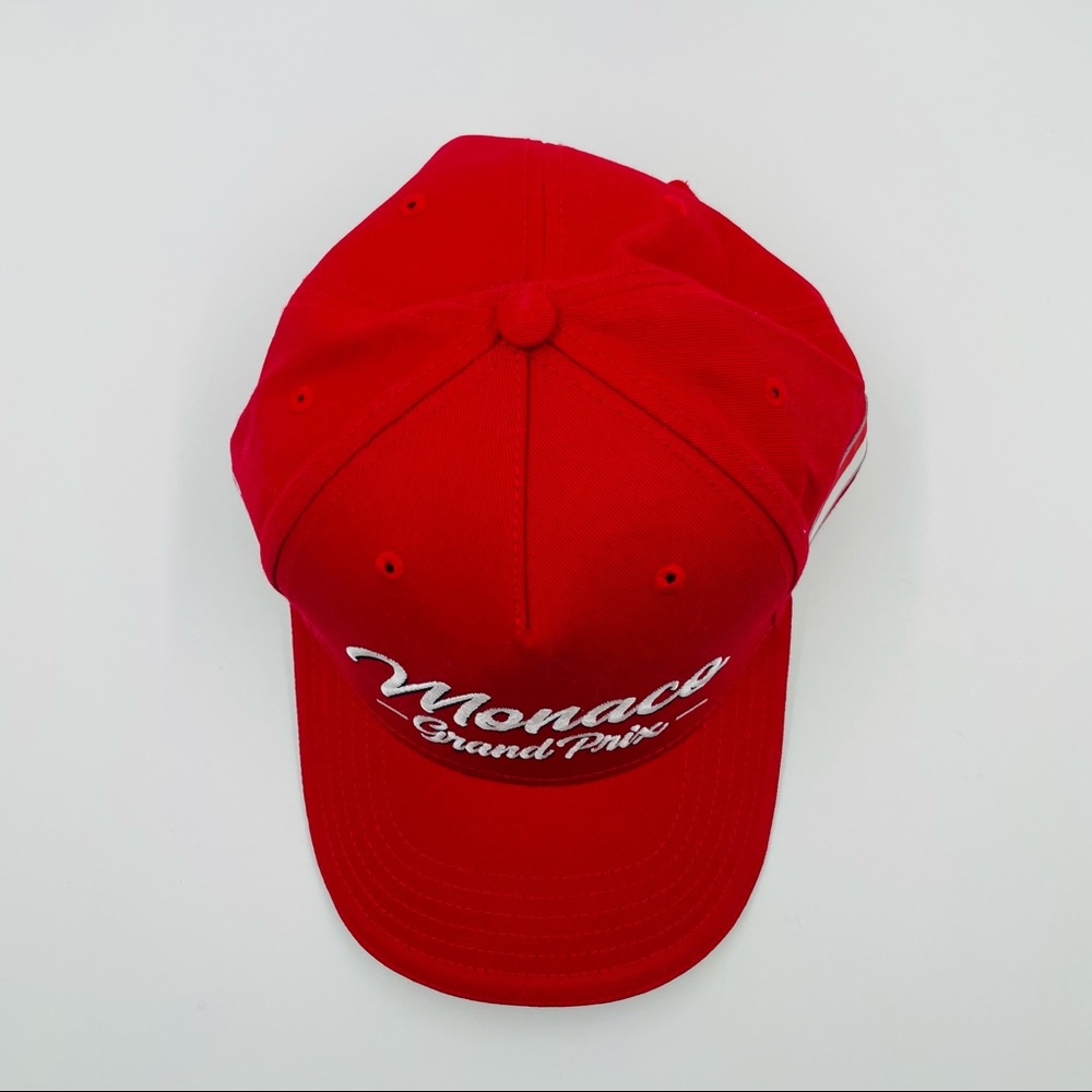 Peter Mc Andrew Monaco Grand Prix 78th Edition Red Racing Ball Cap Hat Mens TU - Picture 11 of 13